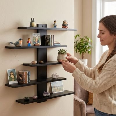 Etagere bois trées belle