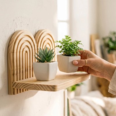 Etagere bois facile à utiliser