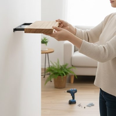 Etagere bois retractable