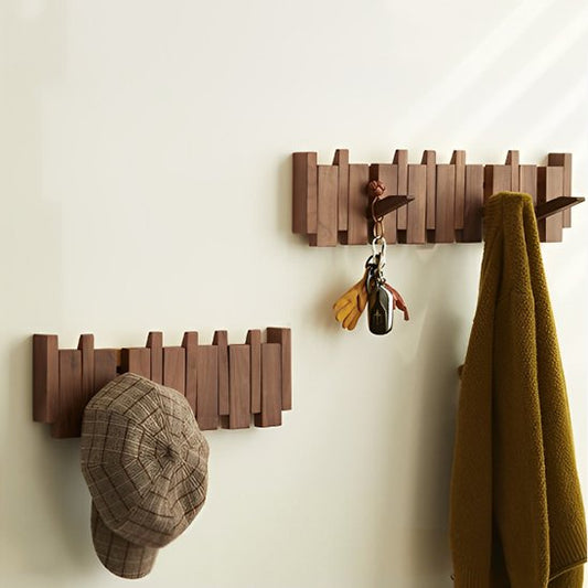Porte manteau bois foncé