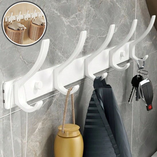Porte manteau mural blanc pratique